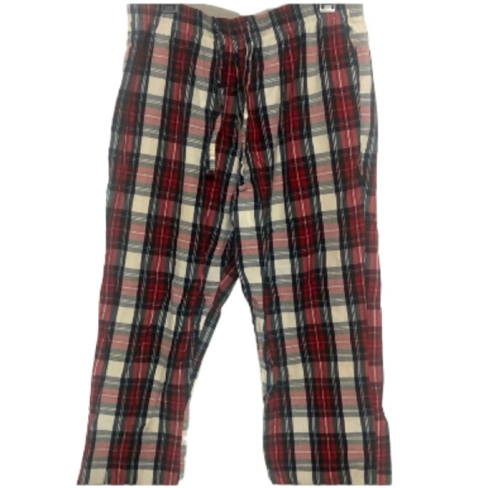 🌞 Old Navy lounge wear bottoms Black & Red comfy Plaid pj’s Unisex size L